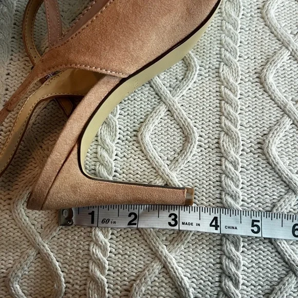 Nine West Tan Suede Heels Closed Toe  Sling Back Women’s 7.5 - Picture 9 of 10